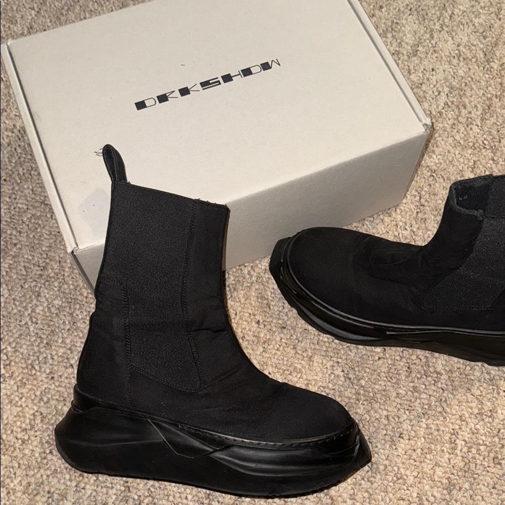DRKSHDW Black High-Top Boots